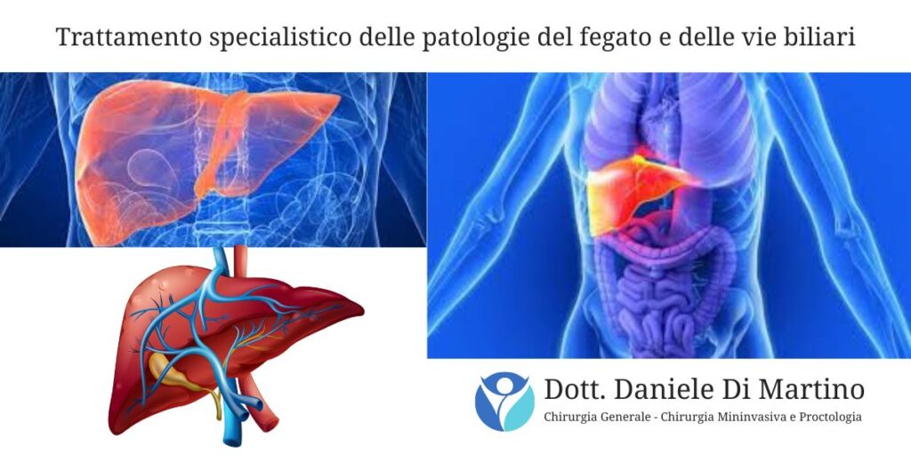 Trattamento specialistico delle patologie del fegato e delle vie biliari